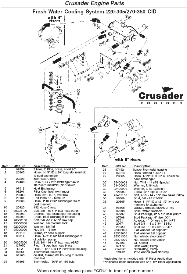 crusader marine engine parts manual